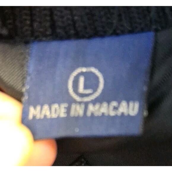 Turning Point Jacket Men's L Black Construction Zip Puffer Coat CATERPILLAR VTG - Picture 9 of 9